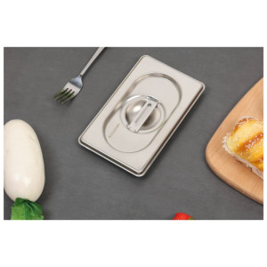 GN 1/9 kansi ruostumaton teräs Dynasteel - ammattimainen ravintola-alan käyttöön