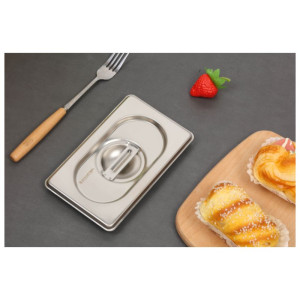 GN 1/9 kansi ruostumaton teräs Dynasteel - ammattimainen ravintola-alan käyttöön