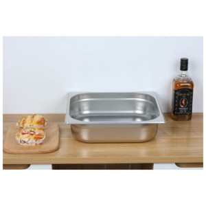 Bac Gastro GN 1/2 Inox - Syvyys 100 mm - 6,5 L - Dynasteel