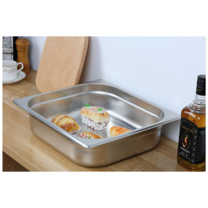 Bac Gastro GN 1/2 Inox - Syvyys 100 mm - 6,5 L - Dynasteel