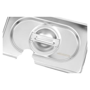 GN 1/9 Dynasteel -kansi ruostumattomasta teräksestä gastronorm-astioille