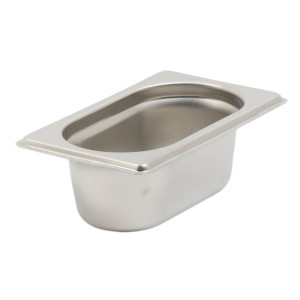 Bac Gastro GN 1/9 Inox - Syvyys 65 mm - 0,6 L
