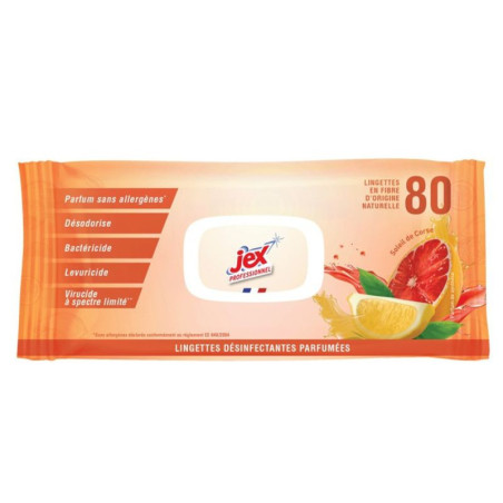 Cleaning and Disinfecting Wipes Soleil De Corse - 80 Jex Professional Wipes