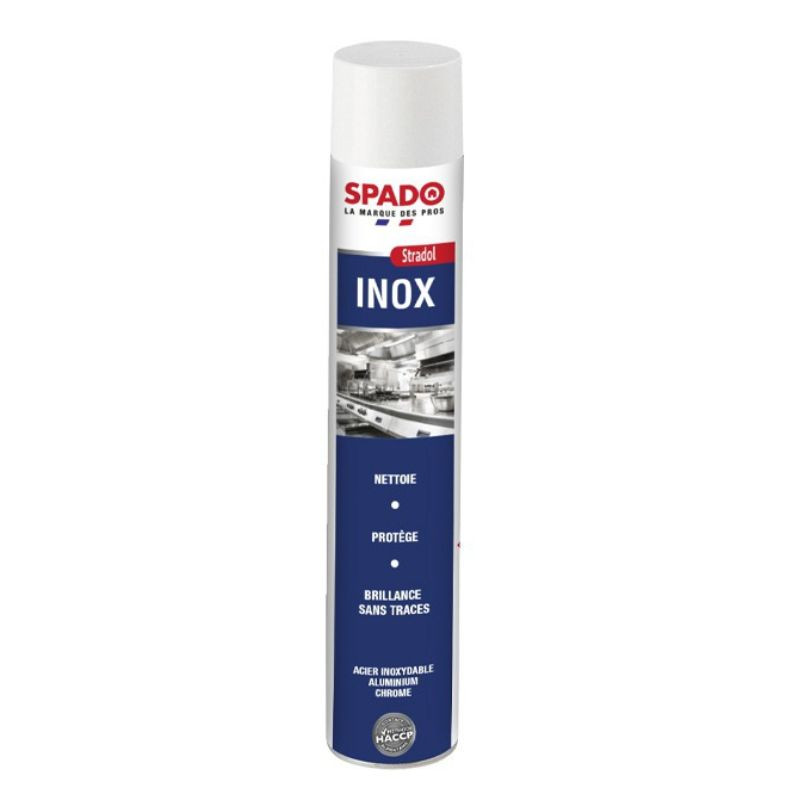 Spray för rengöring av rostfritt stål, aluminium och krom - SPADO | Rengör, skyddar och ger glans