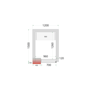 Negativt Kylrum - TEFCOLD 1200x1500 | Optimal och ekonomisk förvaring av varor | Gas R290