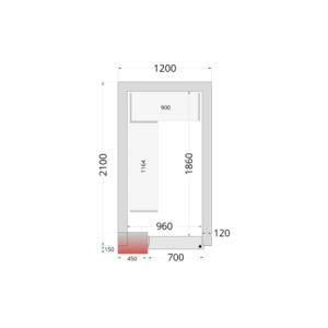 Chambre Froide Négative Tefcold 1200x2100 - Käytännöllinen Varastointi ja Energian Säästö