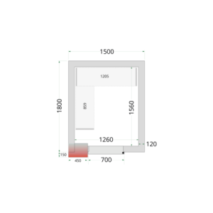 Negativt Kylrum TEFCOLD - 1500 x 1800 | Optimal prestanda och generös lagring