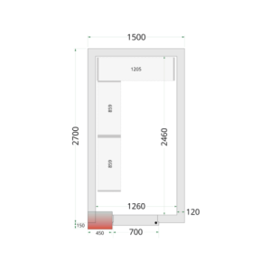 Negative cold room TEFCOLD - 1500 x 2700: optimized, efficient, and modular.