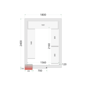 Negativt Kylrum 1800x2400 - TEFCOLD: Optimal förvaring för köksproffs