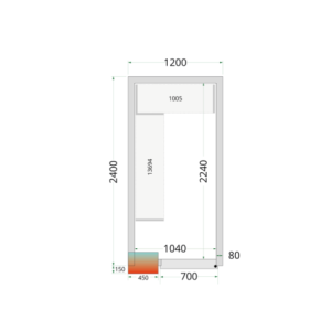 Positiivinen kylmähuone TEFCOLD - 1200x2400mm | Ammattimainen varastointi