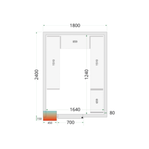 Positive Cold Room - 1800 x 2400 | TEFCOLD | Professional and economical storage solution