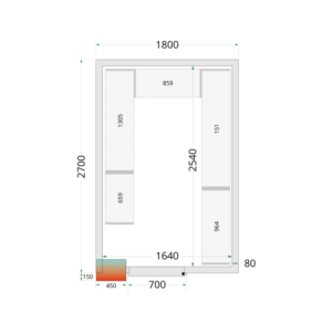 Positivt Kylrum - 1800 x 2700 - TEFcold - Optimerad lagring och överkomlig kostnad