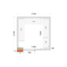 Chambre Froide Positive TEFCOLD - 2100x2100 | Tehokas Jäähdytetty Varastointi