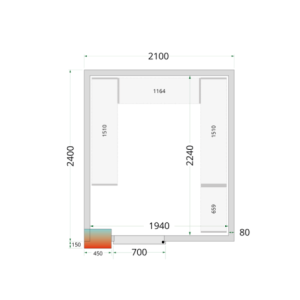 Positivt Kylrum TEFCOLD - 2100 x 2400: Optimal och ekonomisk lagring