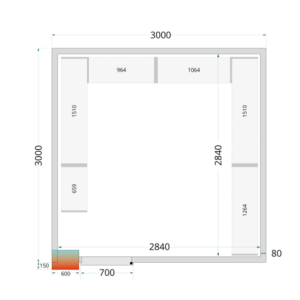 Positiv Kylrum - 3000 x 3000 TEFCOLD | Optimerad och effektiv professionell lagring