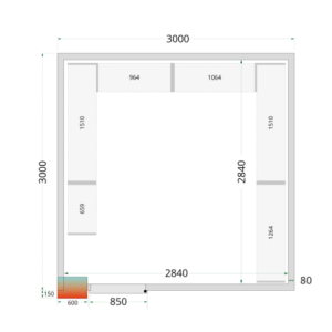 Positivt Kylrum TEFCOLD - 3000 x 3000 : Prestanda och Hållbarhet