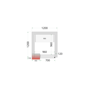 Kit Hyllsystem Kylrum 1200 x 1200 TEFCOLD - Optimal organisation för köksproffs