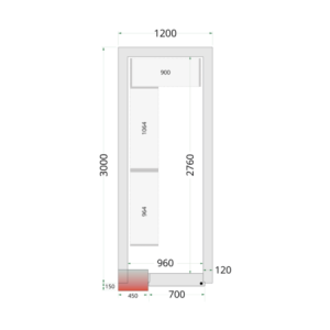 Kit Hyllsystem Kylrum 1200 x 3000 TEFCOLD - Optimal organisation och professionell hållbarhet