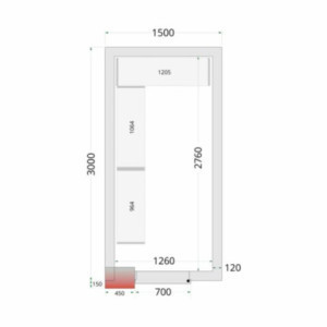 Shelving Kit for Cold Room 1500 x 3000 | TEFCOLD - Space saving and optimal organization