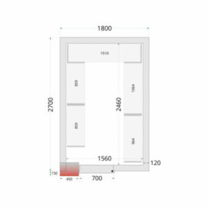 Kit Hyllsystem Kylrum 1800x2700 TEFCOLD - Optimal organisation