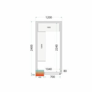 Kit Hyllsystem Kylrum 1200x2400 - TEFcold: Optimerad lagringsutrymme med tillförlitlighet och stil