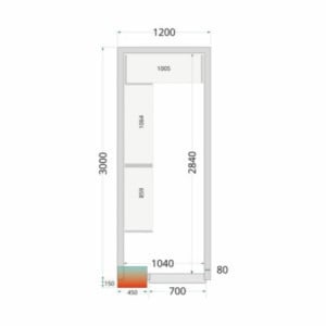 Kit Hyllsystem Kylrum 1200x3000 TEFCOLD: Optimerad organisation och total motståndskraft