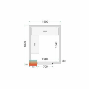 Kit Hyllsystem Kylrum 1500x1800 | TEFCOLDRobust och praktisk förvaringssats för kylrum. Perforerade hyllor, c