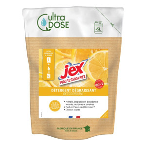 Tvättmedel desinfektionsmedel ultra dos 5 L - Citronblomma Jex: Optimal hygien & långvarig doft