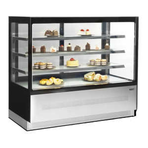 Vitrine Réfrigérée Comptoir 2 Portes Noire - 400 L | TEFCOLD LPD1503F