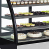 Refrigerated Display Counter 2 Glass Doors Black - TEFCOLD LPD1500C/BLACK