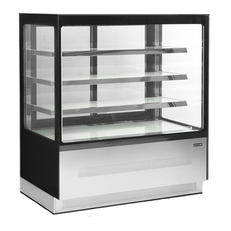 Refrigerated Display Counter 2 Glass Doors Black - TEFCOLD LPD1203F/BLACK | Fourniresto