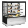 Vitrine Kylbänk 2 Glasdörrar Svart - TEFCOLD LPD1203F/BLACK | Fourniresto