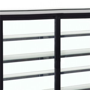 Vitrine Réfrigérée Comptoir 2 Portes Noire - 191 L | Tefcold LPD1200F/BLACK