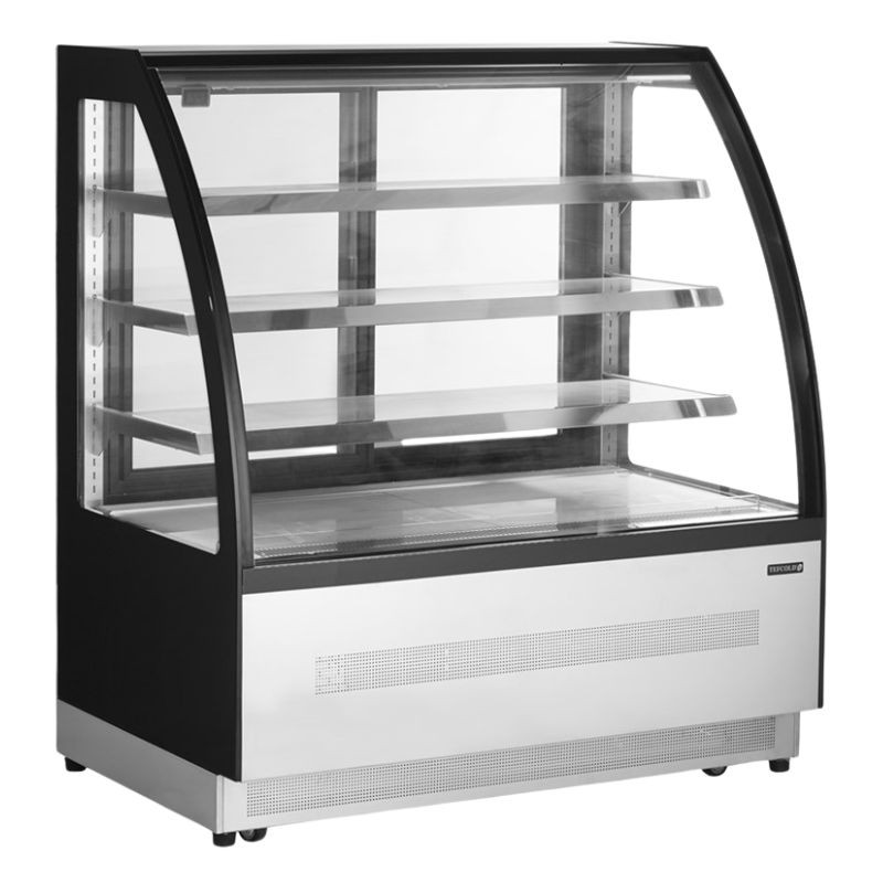 Vitrine Réfrigérée Comptoir Noire - Lasiovet | 218 L TEFCOLD