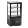 Vitrine Réfrigérée de Comptoir Porte Vitrée Noir - 58 L | TEFCOLD