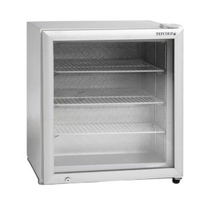 White Table Top Freezer 1 Glass Door - 88 L Tefcold: professional performance and features.