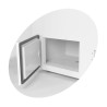 Open ice freezer with glass sneeze guard - 342 L TEFCOLD: efficiently store and protect your ice creams