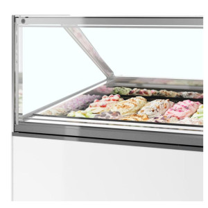 Ventilerad glasskåp med rak front - 20 x 5 L | TEFCOLD MILLENNIUM ST20