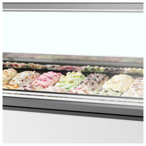 Vitrine à glace ventilée - Suora etuosa - 18 x 5L - TEFCOLD Millennium ST18