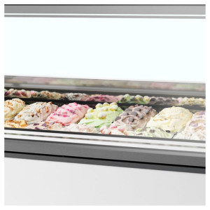 Vitrine à Glace Ventilé avec Façade Droite - Laadukas | TEFCOLDVitrine à Glace Ventilé avec Façade Droite - TEFCOLD |