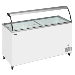 Congélateur Coffre à Glace avec Verre Incurvé - 430 L TEFCOLD : Stockage optimal pour glaces