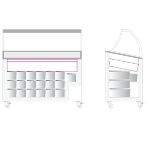 Frysdisk med böjt glas - 325L TEFCOLD | Hög prestanda, modern design och tillräckligt med lagringsutrymme