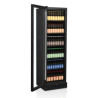 Black Refrigerated Cabinet - Left Hinge Glass Door - 347L | TEFCOLD