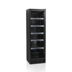 Armoire Réfrigérée Noire - Porte Vitrée - 347 L TEFCOLD SCU1425H