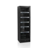 Black Refrigerated Cabinet - Glass Door - 347 L TEFCOLD SCU1425H