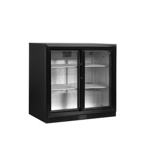 Arrière-Bar Réfrigéré 2 Portes Coulissantes - 182 L - TEFCOLD: Stockage professionnel élégant et performant