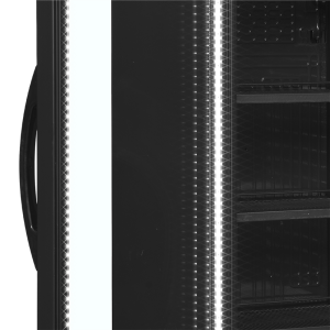 Black TEFCOLD CEV425 Beverage Refrigerated Cabinet - Left Glass Door 347L