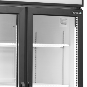 White 2-Door Glass Refrigerated Cabinet - 535 L TEFCOLD: Efficient professional storage