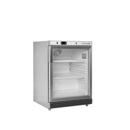 Armoire Réfrigérée Positive Vitrée Inox 119L TEFCOLD UR200SG