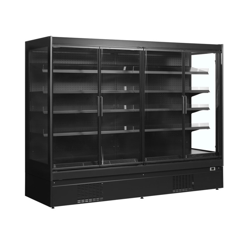 TEFCOLD Positive Black Refrigerated Display Case - 1540 L Supermarket